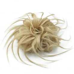 Messy Bun Hair Piece Scrunchie Extension Tousled Updo Wavy Curly Hairpieces Synthetic Chignon for Women Girls