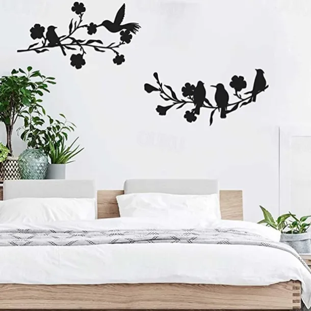 Metal Birds Wall Art Metal Birds Wall Decor Art Birds For Home Garden Garden Patio Outdoor Decoration