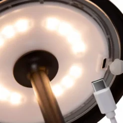 Metal Cordless Table Lamp LED Eye Protection Hotel Restaurant USB Charging Bar Atmosphere Night Light 2000mAH