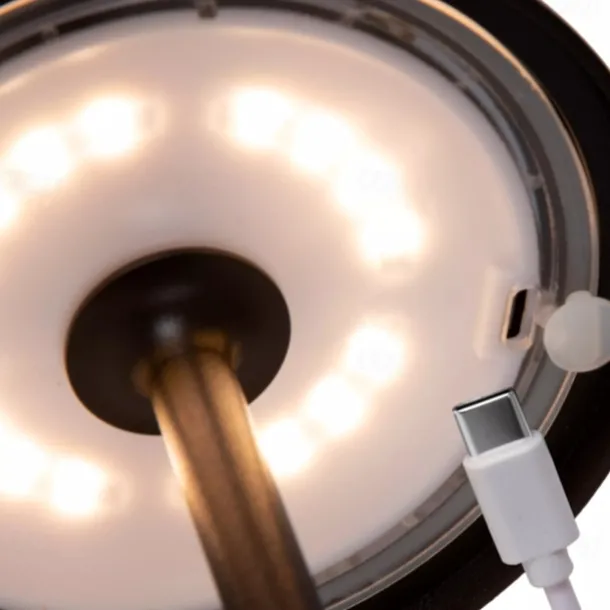 Metal Cordless Table Lamp LED Eye Protection Hotel Restaurant USB Charging Bar Atmosphere Night Light 2000mAH