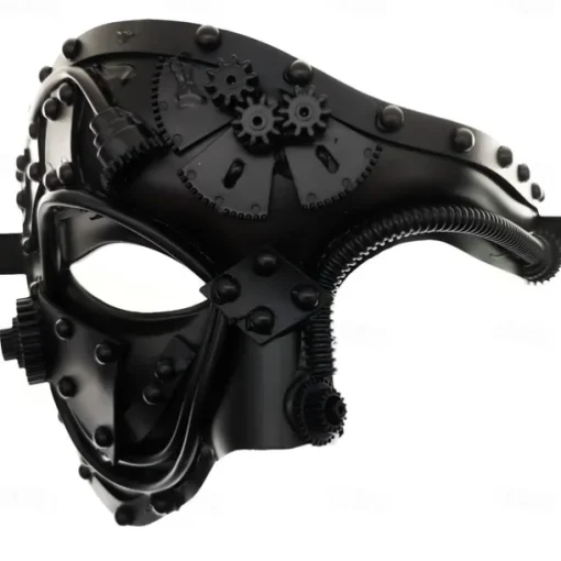Metal Cyborg Halloween Venetian Mask Phantom Of The Opera Carnival Mask Steampunk Adults' Men's Women's Halloween Carnival Mardi Gras Party Masquerade Easy Halloween Costumes Dress Up