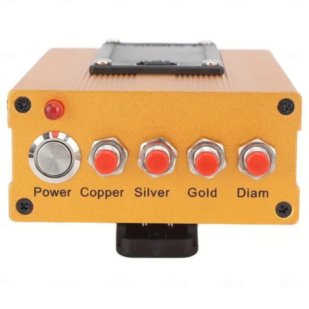 Metal Detector 30m Depth 1200m Range 6 Antenna Highly Accurate Metal Pinpointer Handheld Golden Diamond Miner Detector Metal Finding Detector Remote Search Underground Metal Device for Silvery Copper