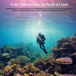 Metal Detector Pinpointer, Fully Submersible Waterproof Handheld Pin Pointer Wand, Search Treasure Pinpointing Finder Probe for Adults, Kids