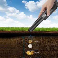 Metal Detector,Portable High Sensitivity Metal Detector One-button LED Indicator