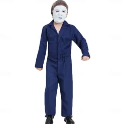 Michael Myers Halloween Costume Scary Costume Kid's Boys' Children's Day Masquerade Party Easy Halloween Costumes Dress Up