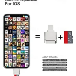 Micro SD Card Reader Converter Suitable For IPhone IPadOTG To Micro SD/TF Card Reader Viewer Adapter Memory Card Reading For IPhone 14/13/12/Pro/11/X/XR/Max/8 Support IOS 13 And ExFAT & FAT32