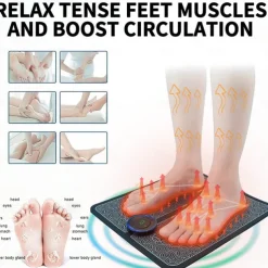 Micro-Current Foot Massager Pad for Pain Relief and Muscle Stimulation