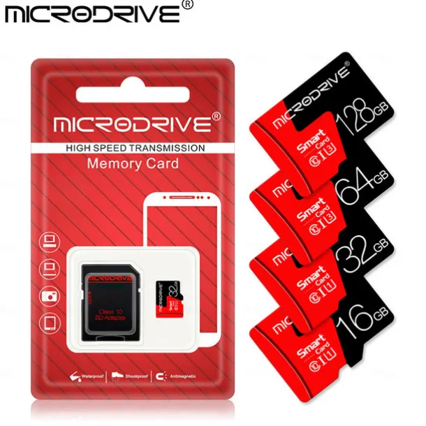 Microdrive Brand Memory Card 32GB 64GB 128GB SDXC/SDHC Mini Sd Card Class 10 TF Flash Mini Sd Card For Smartphone/camera
