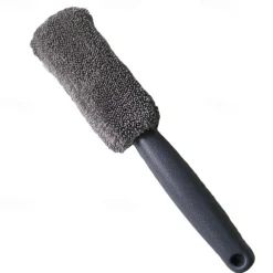 Microfiber Car Tire Brush With Long Handle, Tire Brush, Car Wheel Hub Brush, Wheel Rim Cleaning Brush, Handheld Car Washing Brush, Detailing Brush, Car Maintenance, Cleaning Supplies