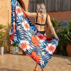 Microfiber Sand Free Beach Towel Quick Dry Super Absorbent Large Towels Blanket for Travel Pool Swimming Bath Camping Yoga Girls Women Men Adults