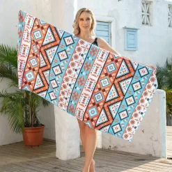 Microfiber Sand Free Beach Towel Quick Dry Super Absorbent Large Towels Blanket for Travel Pool Swimming Bath Camping Yoga Girls Women Men Adults