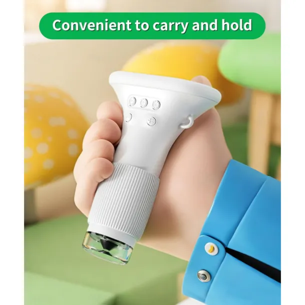 Microscope for Kids, Educational Science Kit Toys Portable Handheld Magnifying Glass, Macro Fixed Focus Digital Kid Microscopes Up to 1000x Magnification,4X Zoom, Interactive Learning