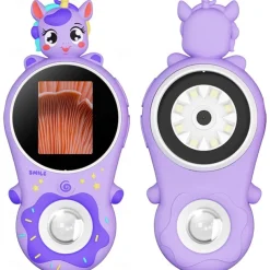 Microscope for Kids, Educational Science Kit Toys Portable Handheld Magnifying Glass, Macro Fixed Focus Digital Kid Microscopes Up to 500x Magnification,4X Zoom, Interactive Learning