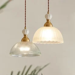 Mid-Century Modern Simple Glass Island Design Pendant Light Bowl-Shaped Lampshade 85-265V