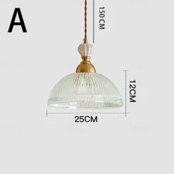 Mid-Century Modern Simple Glass Island Design Pendant Light Bowl-Shaped Lampshade 85-265V