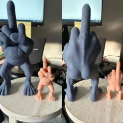 Middle Finger Figure With Legs, 3/7 Inches Tall The Finger with Legs, Creative Middle Finger Resin Sculpture Decoration for Home Office Desktop, Funny Gag Gift, Desk Accessory