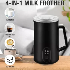 Milk Frother Electric Milk Steamer Foam 4 In 1 Coffee Foam Maker Maker Automatic Commercial Electric Milk Frother Machine