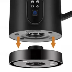 Milk Frother Electric Milk Steamer Foam 4 In 1 Coffee Foam Maker Maker Automatic Commercial Electric Milk Frother Machine