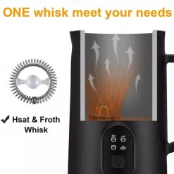 Milk Frother Electric Milk Steamer Foam 4 In 1 Coffee Foam Maker Maker Automatic Commercial Electric Milk Frother Machine