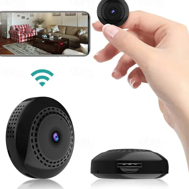 Mini Camera WiFi Wireless IP Cameras for Home Security Surveillance with Video 1080P Small Portable Nanny Cam with Phone App Motion Detection Night Vision for Indoor Outdoor Small Camera