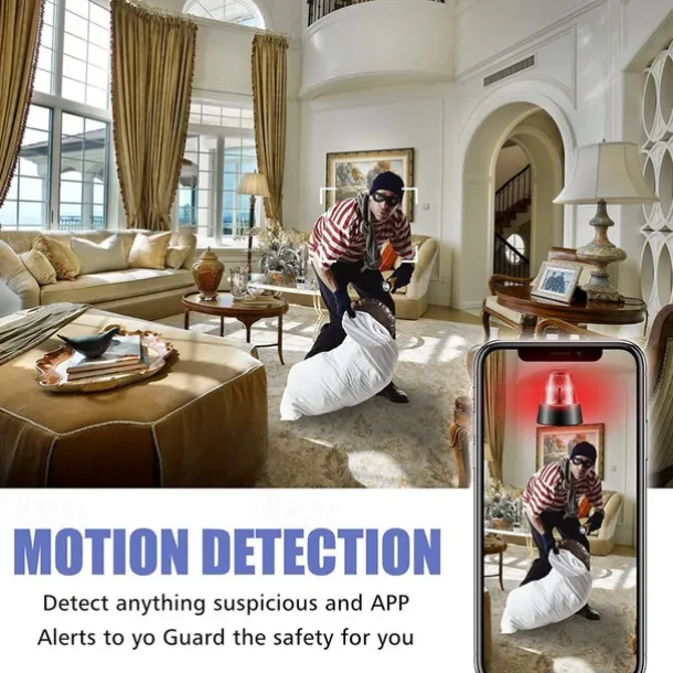 Mini Camera WiFi Wireless IP Cameras for Home Security Surveillance with Video 1080P Small Portable Nanny Cam with Phone App Motion Detection Night Vision for Indoor Outdoor Small Camera