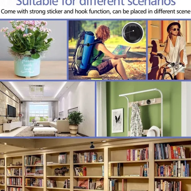 Mini Camera WiFi Wireless IP Cameras for Home Security Surveillance with Video 1080P Small Portable Nanny Cam with Phone App Motion Detection Night Vision for Indoor Outdoor Small Camera