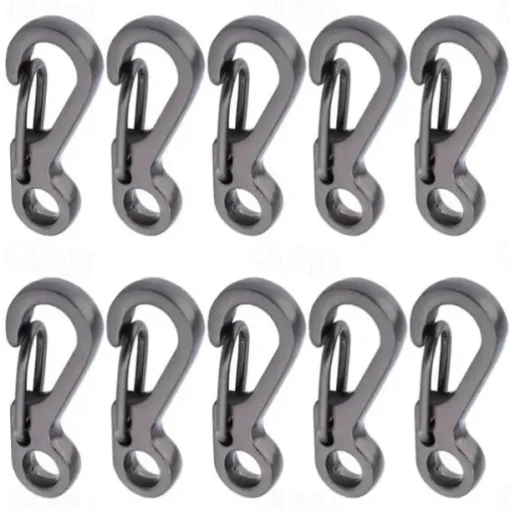 Mini Carabiner, EDC Survival Equipment, Snap Hook For Keychain Backpack Bottle, Outdoor Camping Accessories