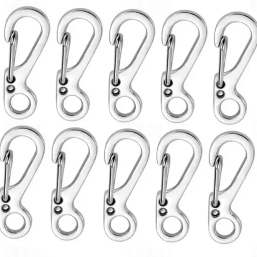 Mini Carabiner, EDC Survival Equipment, Snap Hook For Keychain Backpack Bottle, Outdoor Camping Accessories