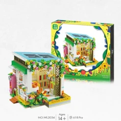 Mini City Shop Street View Building Blocks Model SetSimulation Architecture Collection Particle Construction Building Bricks ToyHome Decoration