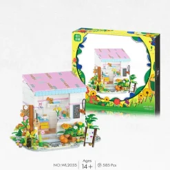 Mini City Shop Street View Building Blocks Model SetSimulation Architecture Collection Particle Construction Building Bricks ToyHome Decoration