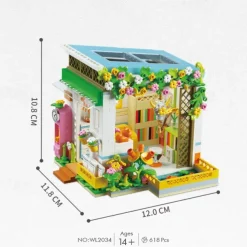 Mini City Shop Street View Building Blocks Model SetSimulation Architecture Collection Particle Construction Building Bricks ToyHome Decoration