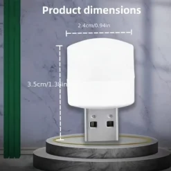 Mini Colorful Night Lights USB Plug Lamp 5V 1W Super Bright Eye Protection Book Light Computer Mobile Power Charging USB Small LED Night Light