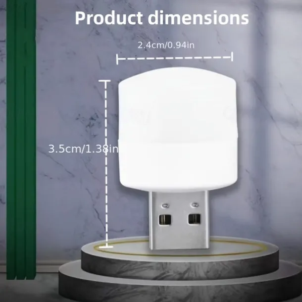Mini Colorful Night Lights USB Plug Lamp 5V 1W Super Bright Eye Protection Book Light Computer Mobile Power Charging USB Small LED Night Light
