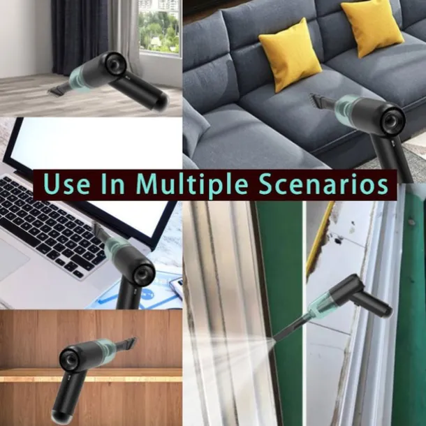 Mini Cordless Vacuum Cleaner Rechargeable Wireless Vacum Cleaner For Students Home Car Office Dual-use USB Handheld Dry Wet Strong Suction