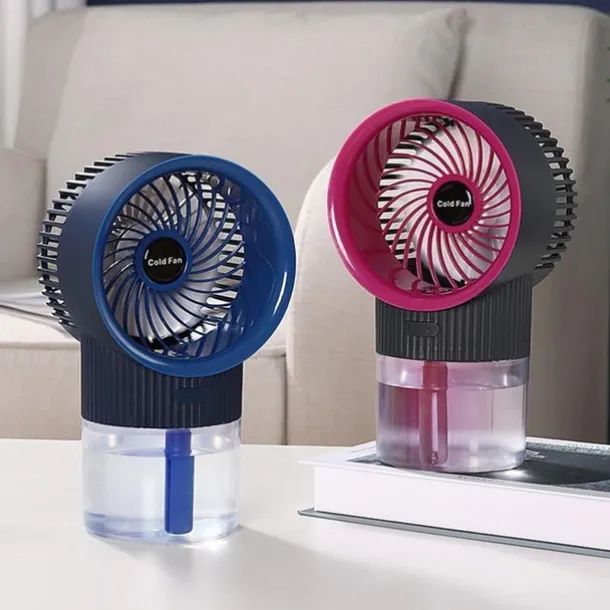 Mini Desktop Air Cooler Spray Fan – USB Rechargeable Water Mist Humidifier Air Conditioner Fan for Home or Office