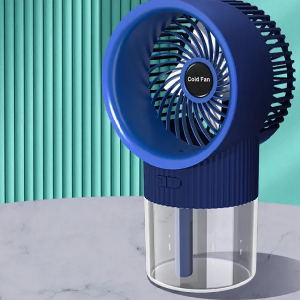 Mini Desktop Air Cooler Spray Fan – USB Rechargeable Water Mist Humidifier Air Conditioner Fan for Home or Office