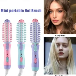 Mini Electric Hair Styler Travel Curler Curling Dryers Styling Tool Hair Straightener Ionic Curler Professional Hot Brush