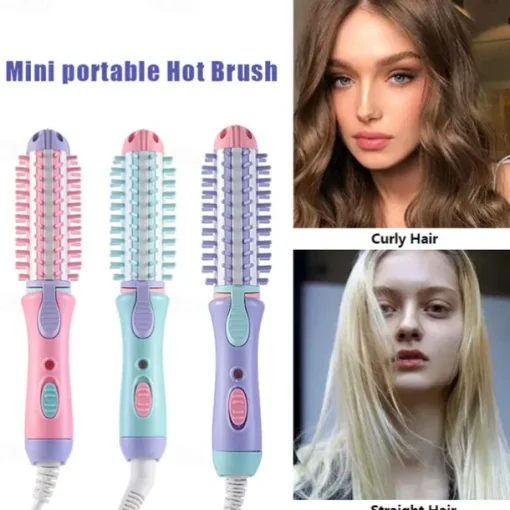 Mini Electric Hair Styler Travel Curler Curling Dryers Styling Tool Hair Straightener Ionic Curler Professional Hot Brush