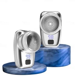 Mini Electric Shaver Men's Portable Electric Shaver Washable Beard Trimmer USB Rechargeable Men's Razor Face Full Body Shave