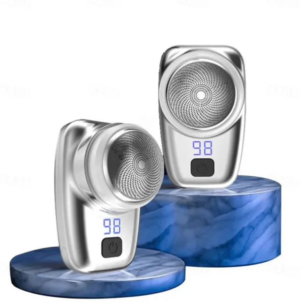 Mini Electric Shaver Men's Portable Electric Shaver Washable Beard Trimmer USB Rechargeable Men's Razor Face Full Body Shave