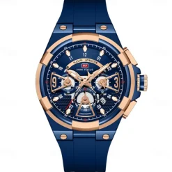MINI FOCUS Men Quartz Watch Outdoor Fashion Casual Wristwatch Luminous Calendar Waterproof World Time Silicone Gel Watch