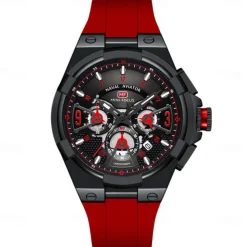 MINI FOCUS Men Quartz Watch Outdoor Fashion Casual Wristwatch Luminous Calendar Waterproof World Time Silicone Gel Watch