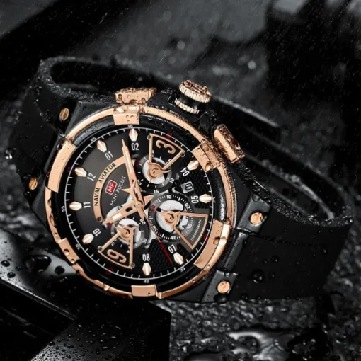 MINI FOCUS Men Quartz Watch Outdoor Fashion Casual Wristwatch Luminous Calendar Waterproof World Time Silicone Gel Watch