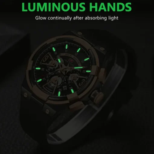 MINI FOCUS Men Quartz Watch Outdoor Fashion Casual Wristwatch Luminous Calendar Waterproof World Time Silicone Gel Watch