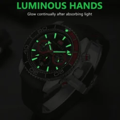 MINI FOCUS Men Quartz Watch Outdoor Fashion Casual Wristwatch Luminous Calendar Waterproof Decoration Silicone Gel Watch