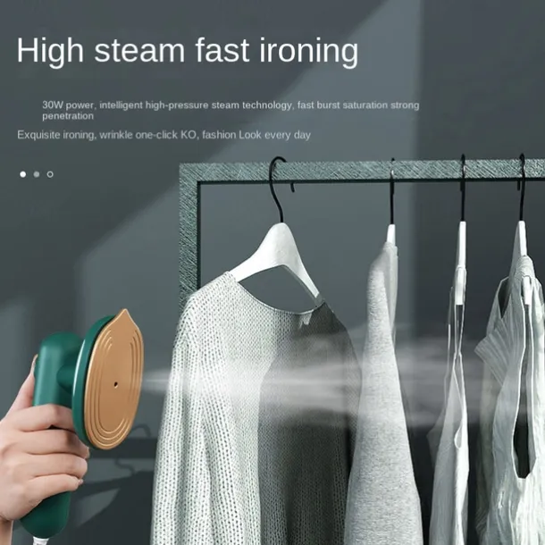 Mini Garment Steamer Handheld Portable Iron Steamer for Clothes Wet Dry Ironing Machine For Home Travel Steam Generator