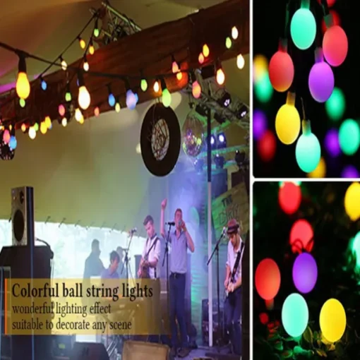Mini Globe String Lights Christmas Fairy String Lights Plug in 10m 33FT 100LEDs 8 Mode with Remote Control Holiday Lights Party Decor for Indoor Outdoor Wedding Christmas Tree Garden Warm White220-240 V 110-120 V