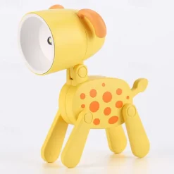 Mini Night Lights LED Cute Christmas Gift Creative Cartoon Dinosaurs Dog and Xmas Elk Foldable Small Table Lamp with Battery