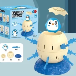 Mini Penguin Pirate Bucket Toy - Interactive Parent-Child Game for Kids, Fun Board Game, Competitive Play, Halloween and Christmas Gift Idea