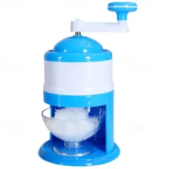 Mini Smoothie Maker Slushie Maker Snow Slusher Manual Ice Crusher With Stainless Steel Blades And Large Capacity Ice Cream Container For Home And Outdoor Portability.